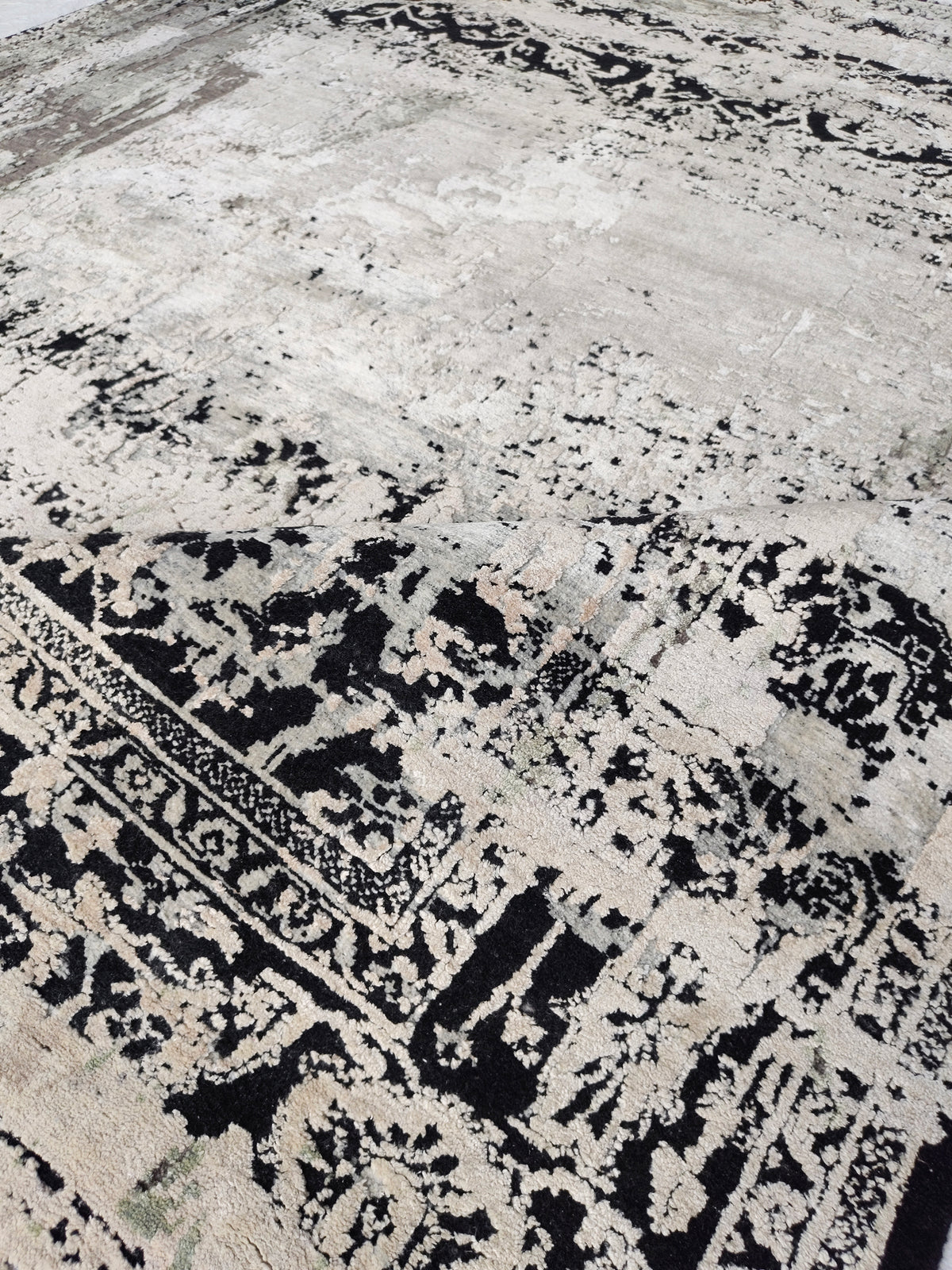 Modern Transitional Wool & Silk Rug 302x245 cm | Rug# 32700