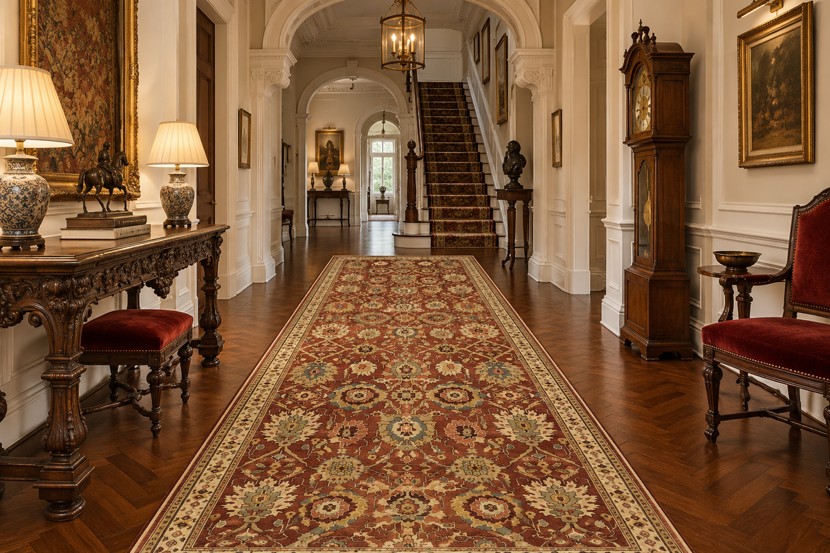 Custom-Made Jaipur Safavid Galleria Rug 455x188 cm | Rug#32247