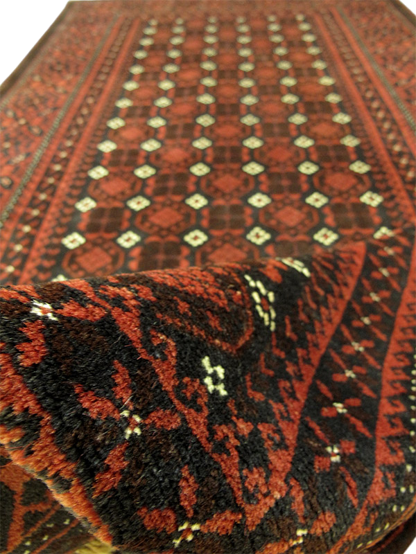 Vintage Balouch Tribal Rug 206x108cm | Rug#6605