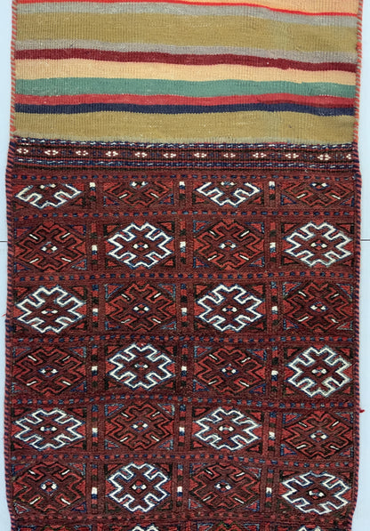 Table-runner Tacheh Khorjeen 195x54cm | Rug# 10021