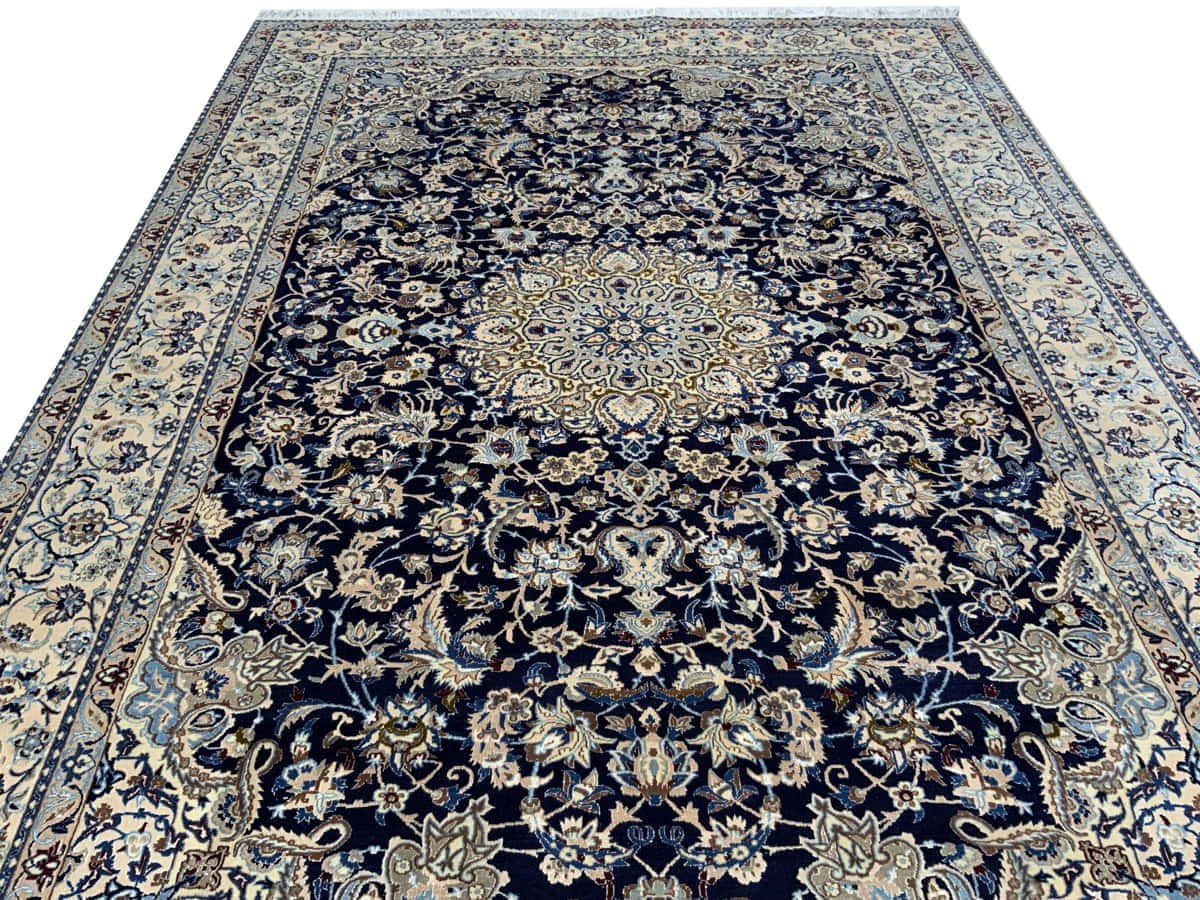 Fine Persian Nain 9LA Shah-Abbassi Rug 378x264 cm | Rug# 10071
