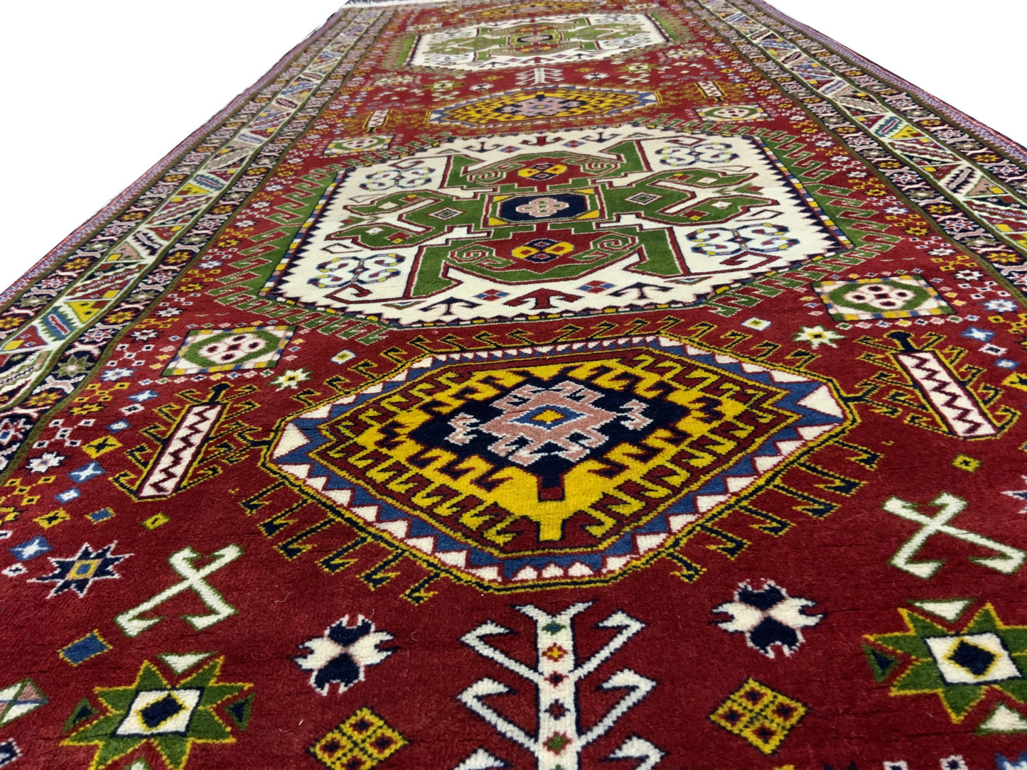 Tribal Aliabad Qashqai 311x128cm | Rug# 10090