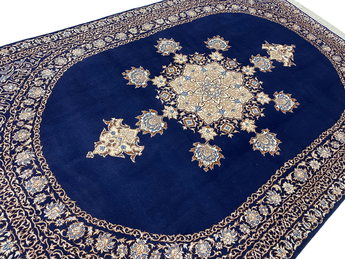 Superfine Isfahan Carpet 215x145cm | Rug# 10101