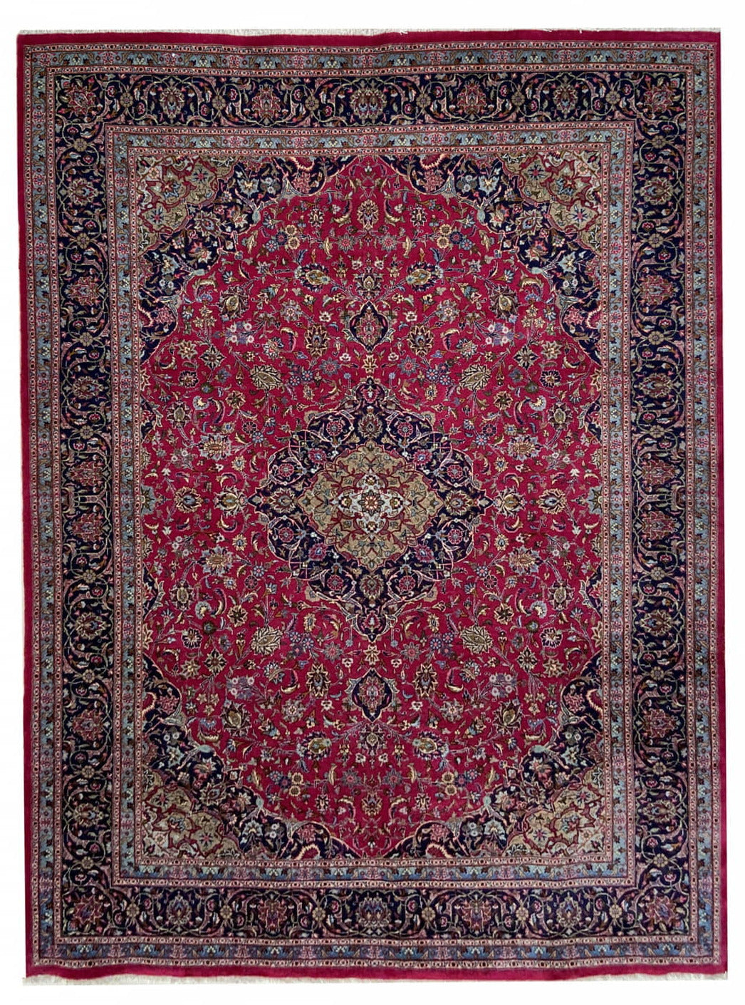 Hand-knotted vintage Mashad 406x294cm