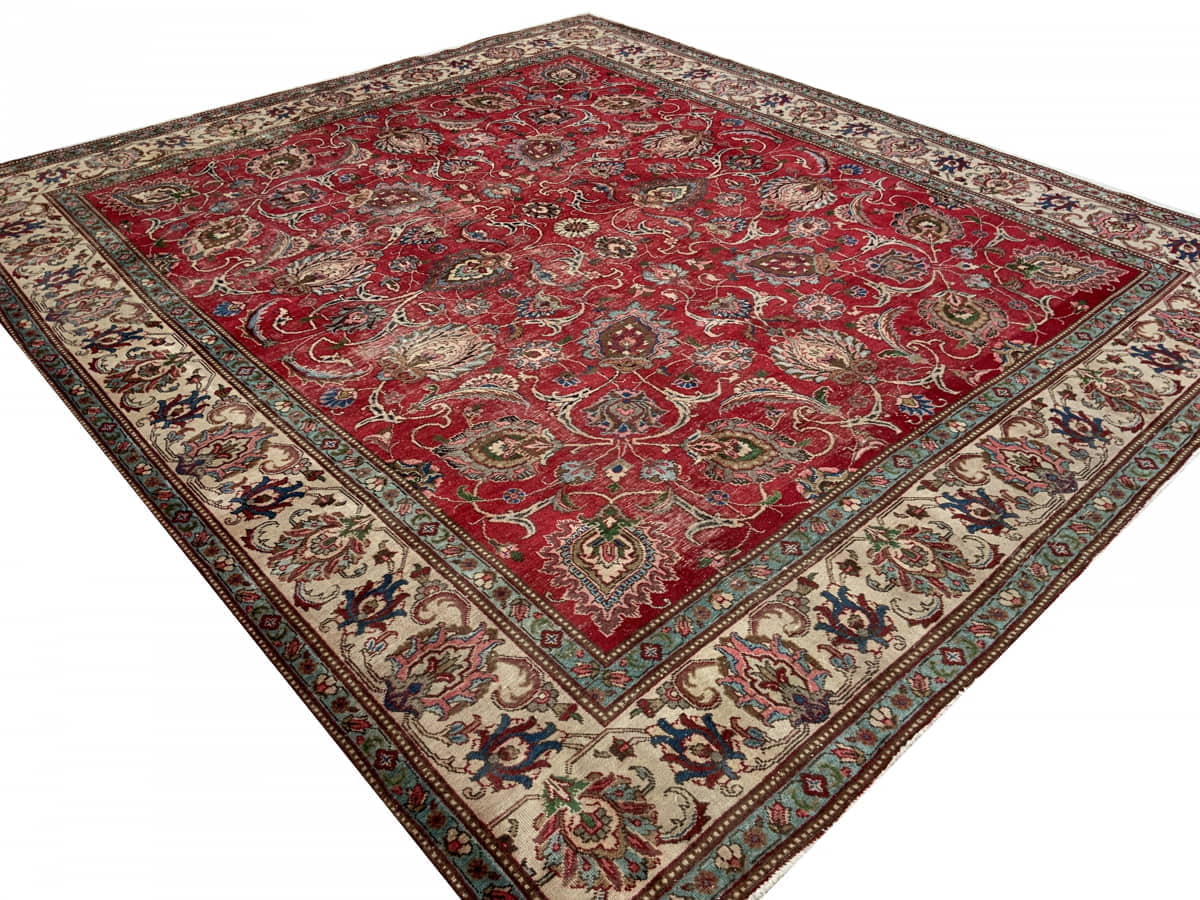 Vintage Persian Tabriz 350x310cm | Rug# 10231