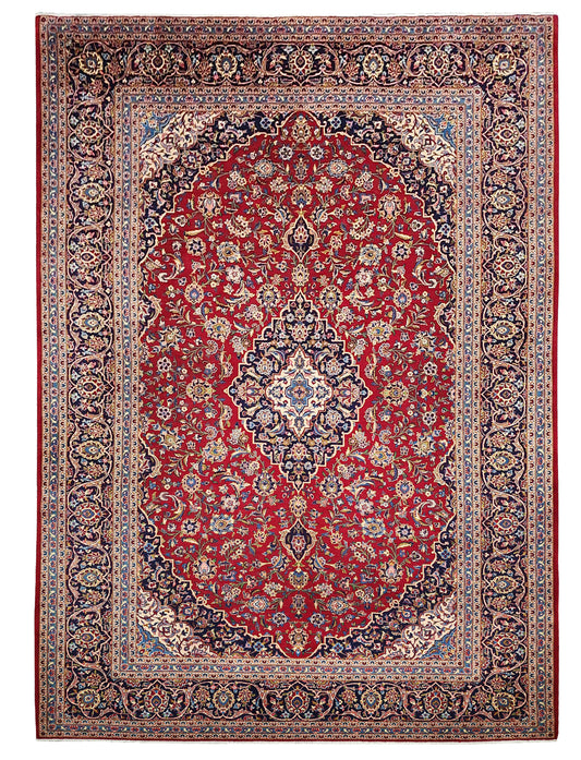 Fine Kashan classic Safavid design 427x305cm | Rug# 10233