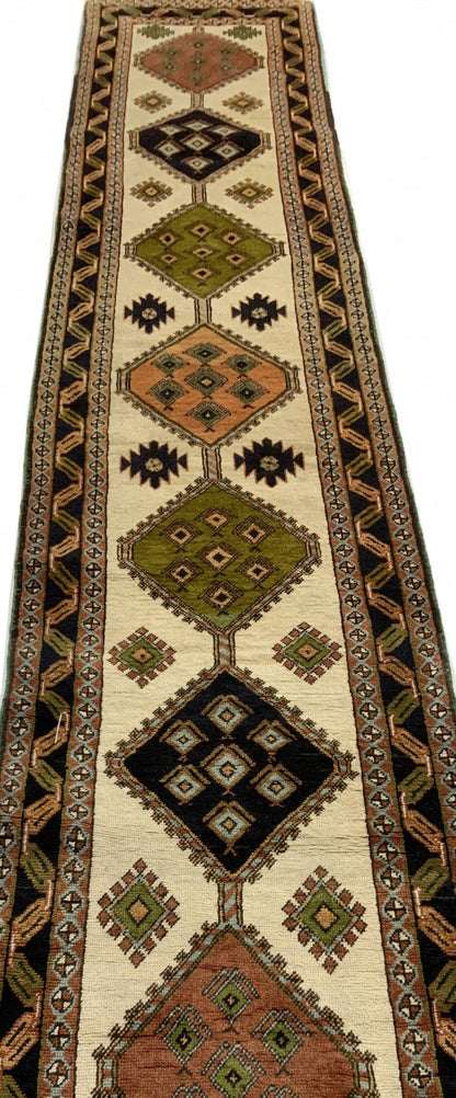 Tribal-Runner Azari Meshkin 410x83cm | Rug# 10270