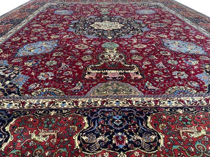 Persian Tabriz Main-Carpet 382x300cm | Rug# 10403