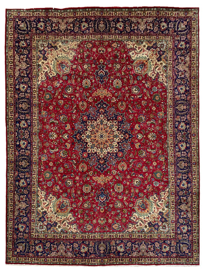 Custom-Made oversized Persian Tabriz 437x346cm | Rug# 10414