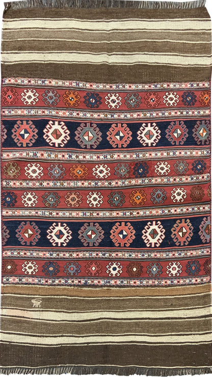 Antique Kilim Rug 162x106cm | Rug# 10477