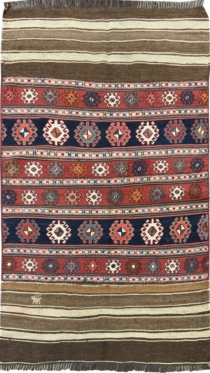 Antique Kilim Rug 162x106cm | Rug# 10477