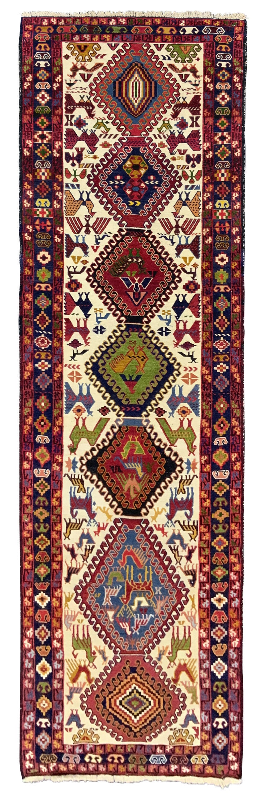 Azarbaiejan Saumak Runner 281x83cm | Rug# 10488