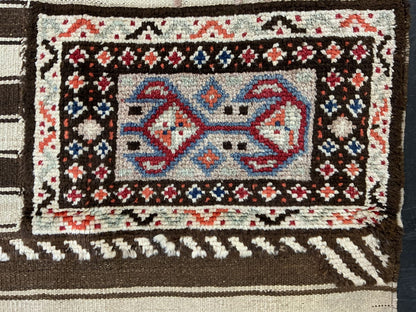 Antique grain bag 97x94cm | Rug# 10510