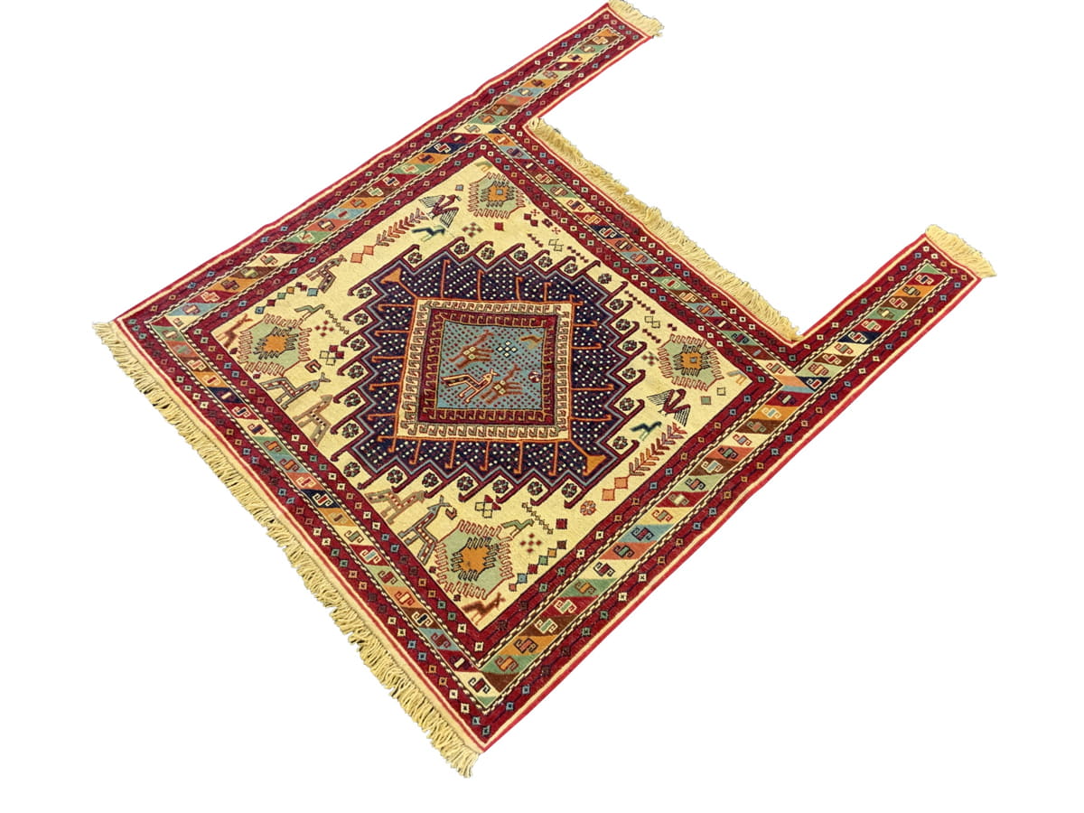 Vintage horse-blanket 92x103cm | Rug# 10511