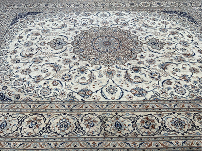 Oversized Persian Nain 398x305cm | Rug# 10634