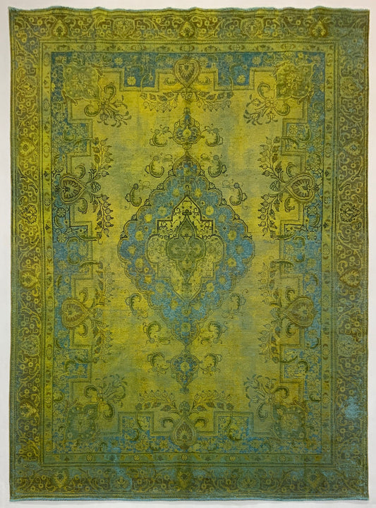 Vintage-Distressed Overdyed Rug 374x272cm