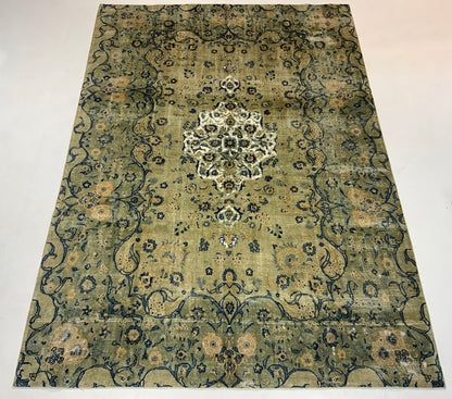 Vintage-Distressed Overdyed Rug 402x282cm | Rug# 10641