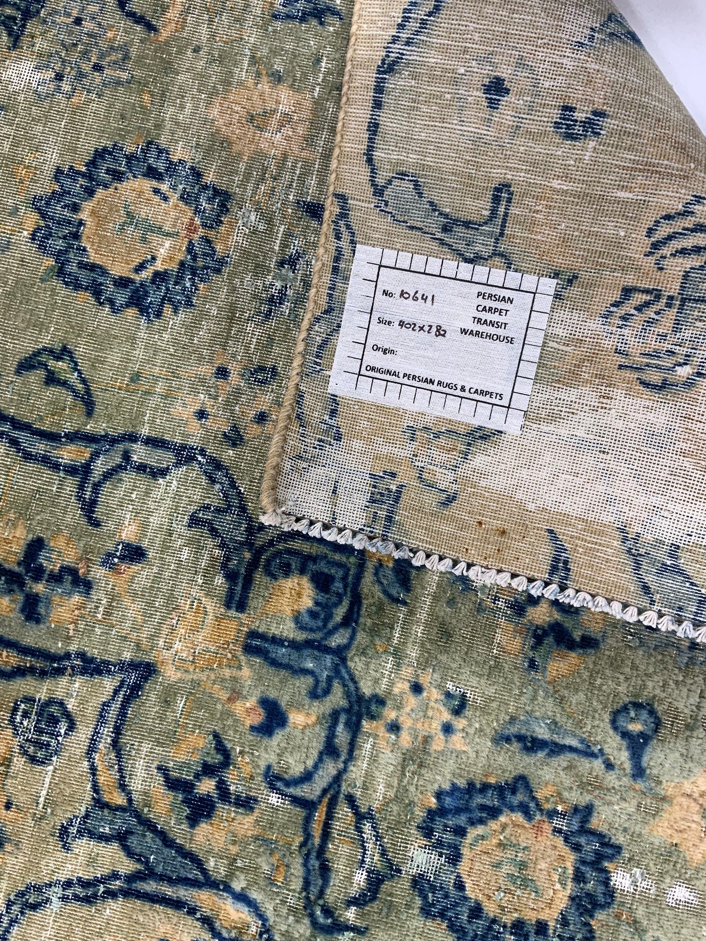 Vintage-Distressed Overdyed Rug 402x282cm | Rug# 10641