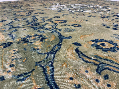 Vintage-Distressed Overdyed Rug 402x282cm | Rug# 10641