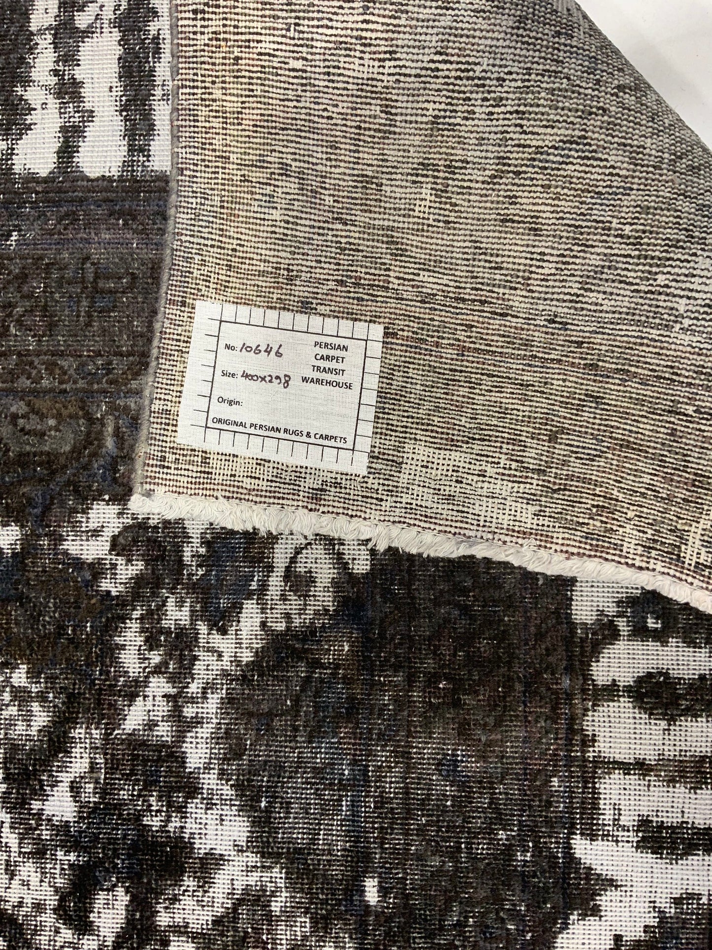 Vintage-Distressed Overdyed Rug 400x298cm | Rug# 10646