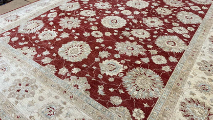 Afghan Turkaman weave in Ziegler Design 352x273cm | Rug# 12541