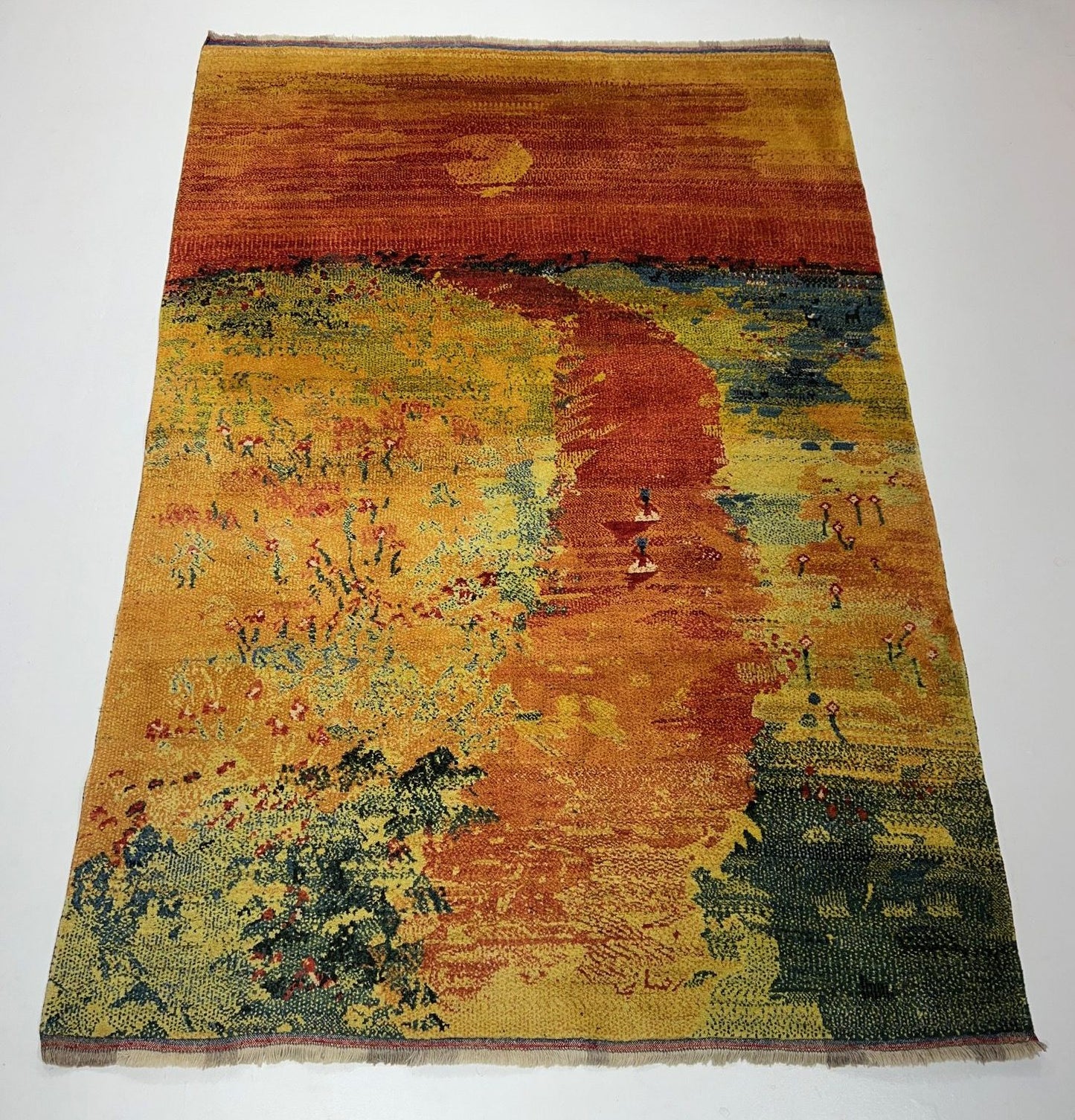 Persian Gabbeh Landscape-Design 305x215cm | Rug# 13562T