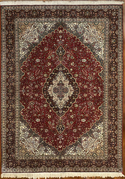 Superfine Kashmir Silk 216x154cm | Rug# 23182