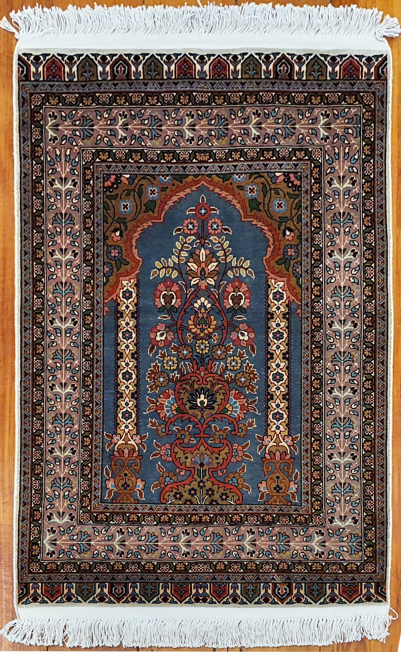 Superfine Kashmir Silk 87x62cm | Rug# 23857