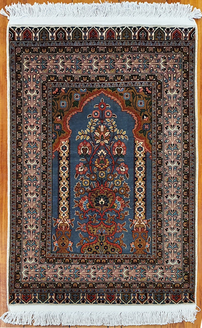 Superfine Kashmir Silk 87x62cm | Rug# 23857