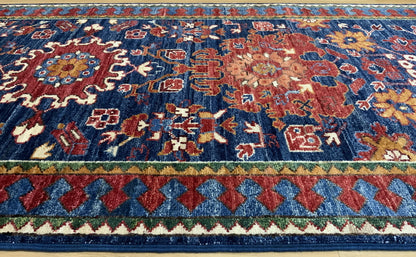 Afghan Turkaman weave in 19th century Caucasian design 482x82cm | Rug# 24311