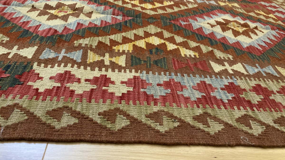 Afghan Flatweave Kilim 204x101cm | Rug# 24397