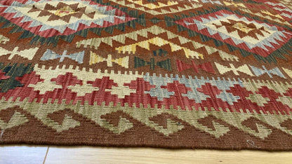 Afghan Flatweave Kilim 204x101cm | Rug# 24397