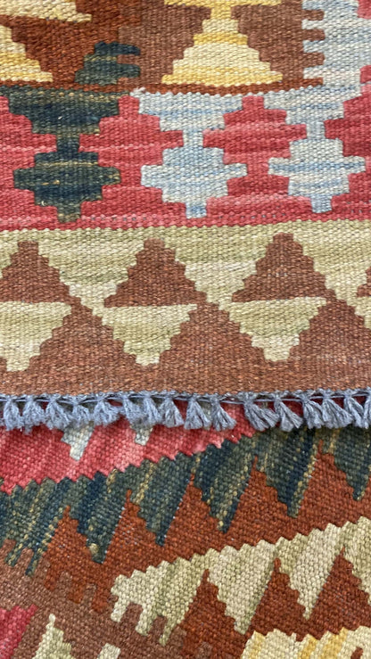 Afghan Flatweave Kilim 204x101cm | Rug# 24397