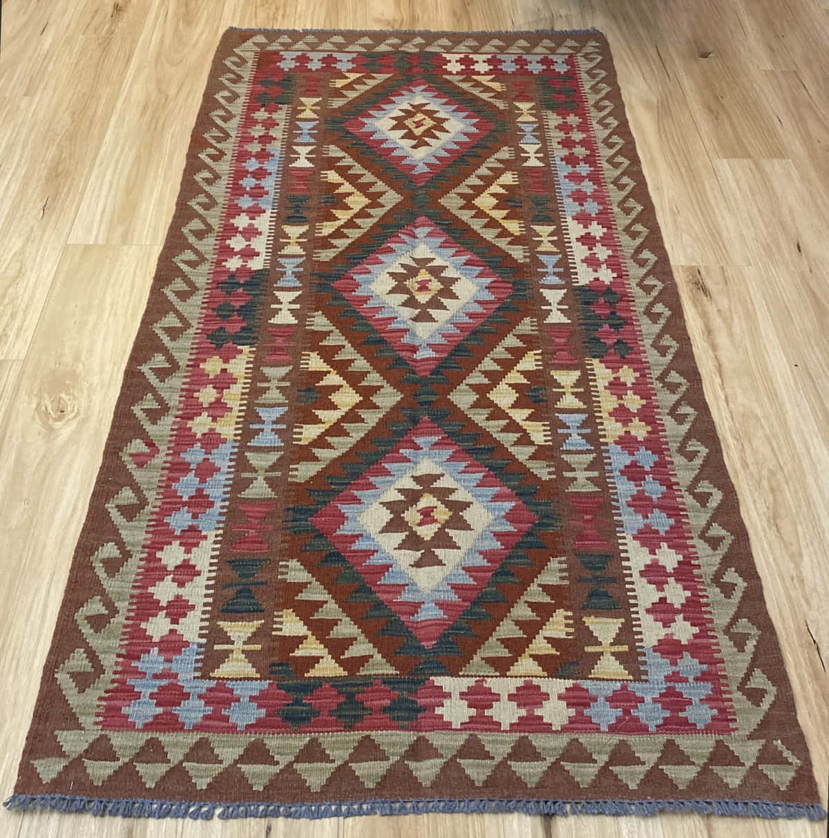 Afghan Flatweave Kilim 204x101cm