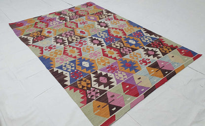 Anatolian flatweave Kilim 260x182cm | Rug# 24697