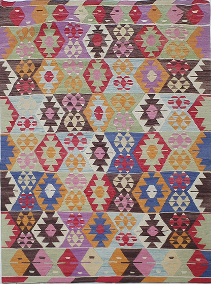 Anatolian flatweave Kilim 260x182cm | Rug# 24697