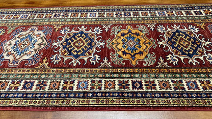 Afghan Chechen Runner 303x82cm | Rug# 24749