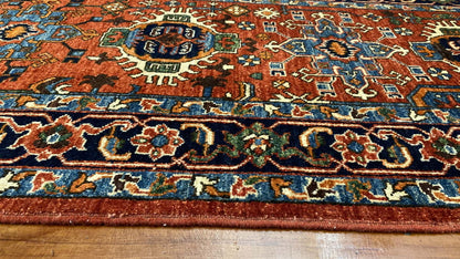 Afghan Turkaman weave, 19th-century Heriz inspired 296x84cm | Rug# 24955