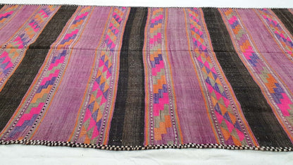 Vintage Balouch Flat-weave 344x137cm | Rug# 25176