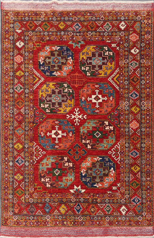 Ersari Turkaman Design 208x153cm | Rug# 25508