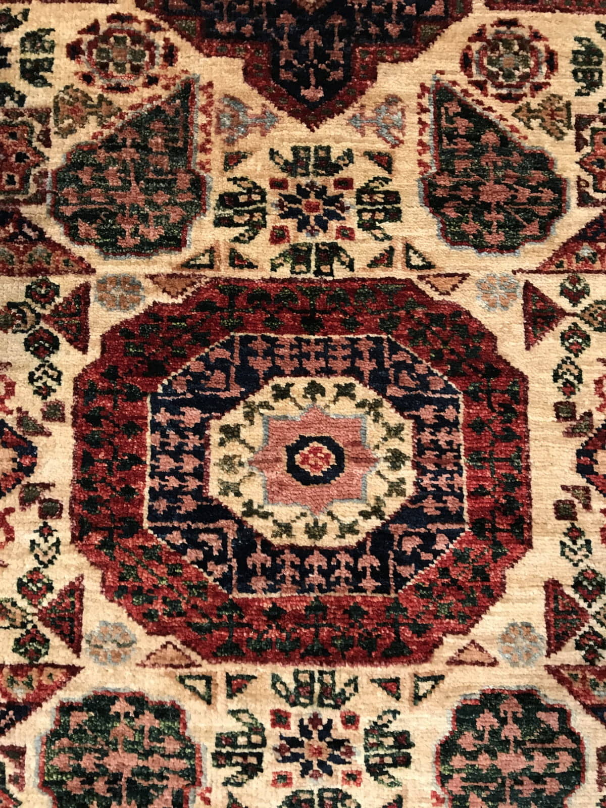 Afghan Turkaman weave Runner in 15th century mamluk design 429x79cm | Rug# 25528