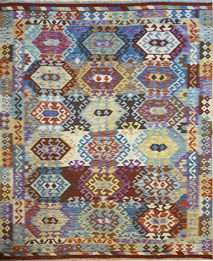 Afghan Modern Kilim 297x204cm | Rug# 25583