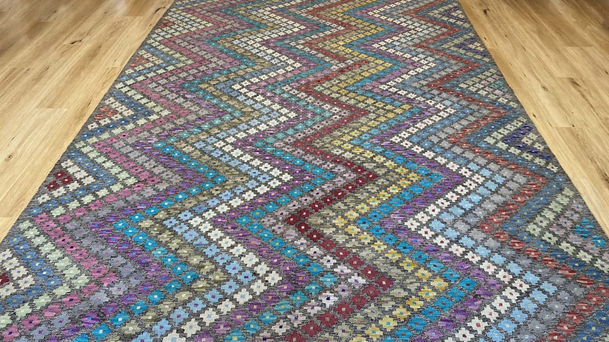 Afghan Modern Kilim 281x212cm | Rug# 25635