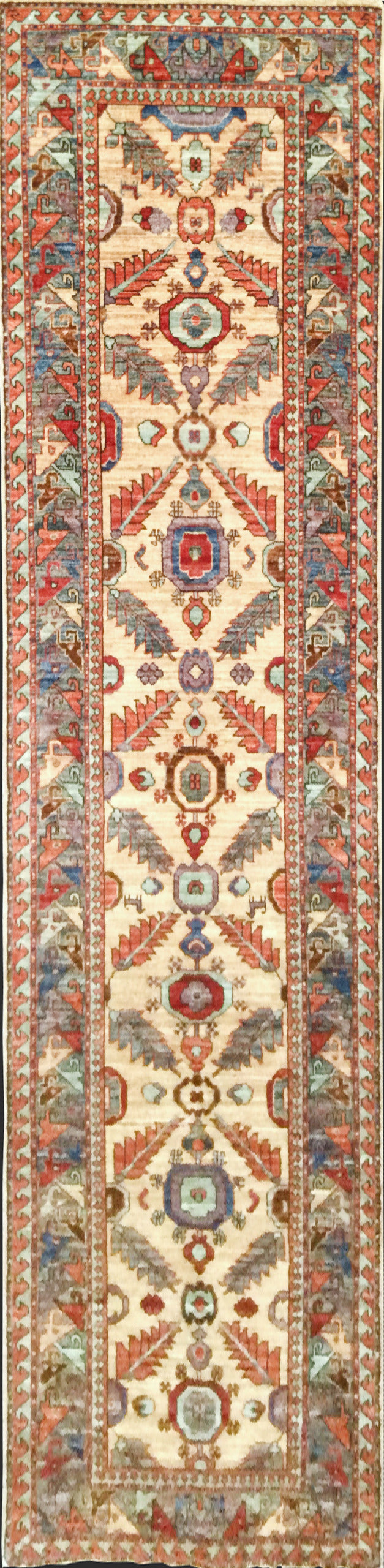 Caucasian inspired Runner 291x77cm | Rug# 26037