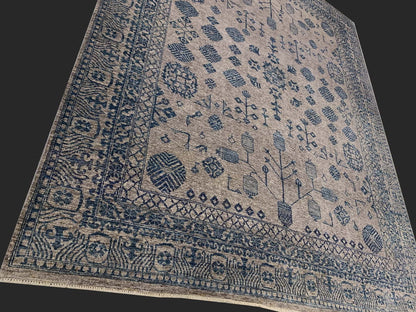 Turkaman weave Peshawar carpet, 19th-century Khotan inspired 295x244cm | Rug# 26069