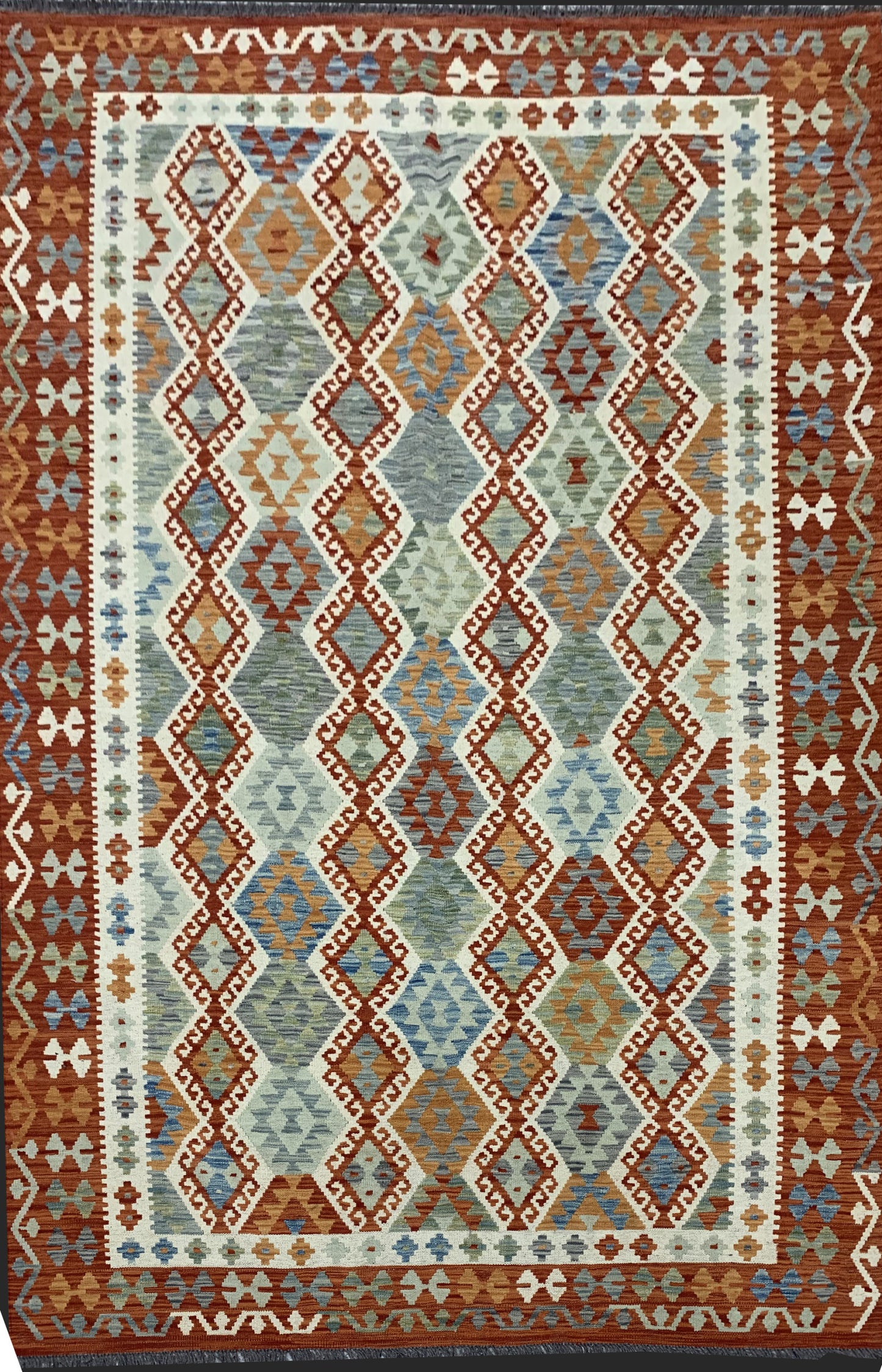 Afghan Flatweave Kilim 292x213cm | Rug# 26080