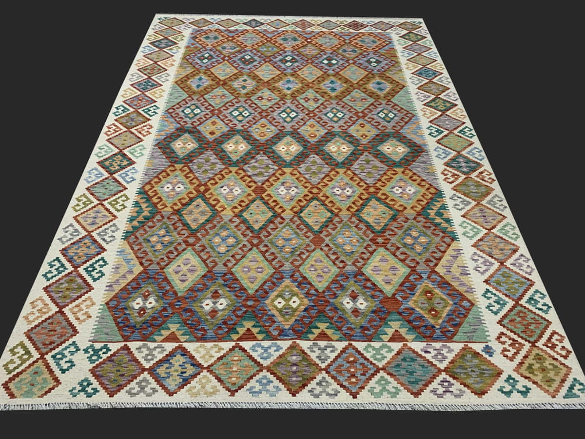 Afghan Flatweave Kilim 296x216cm