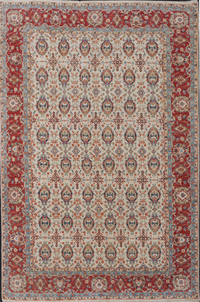 Afghan Turkaman weave, 19th-Century Mogul inspired 255x168cm | Rug# 26193