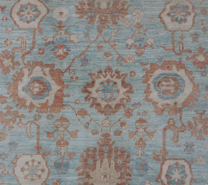 Afghan Turkaman weave, 18th century Oushak inspired 209x144cm | Rug# 26200