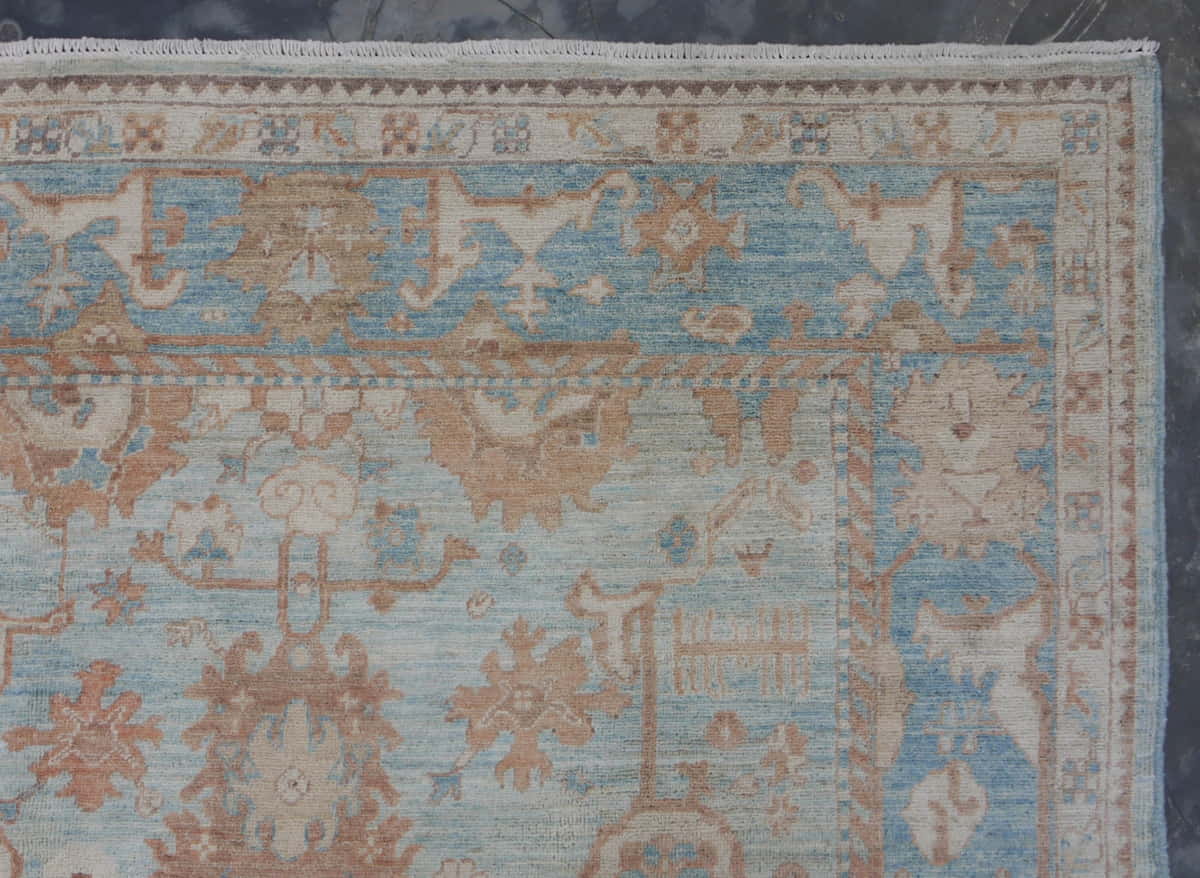 Afghan Turkaman weave, 18th century Oushak inspired 209x144cm | Rug# 26200